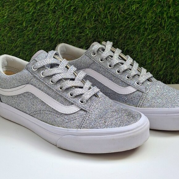 Vans Glitter Old Skool Sneaker Sz 7 - Picture 4 of 9